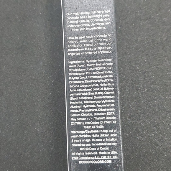 BNIB DOSE OF COLORS FULL COVERAGE CONCEALER 2 FAIR - Picture 3 of 5